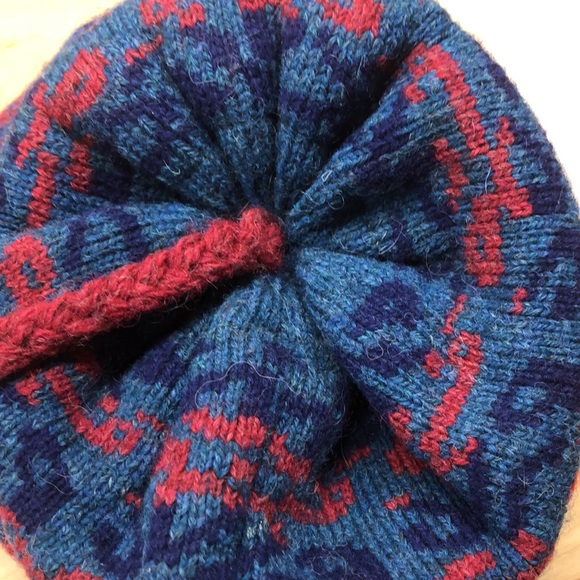 Vintage Riverwind Woolens of Montpelier Knit Ski Hat - 100% Wool Shell - Picture 3 of 8